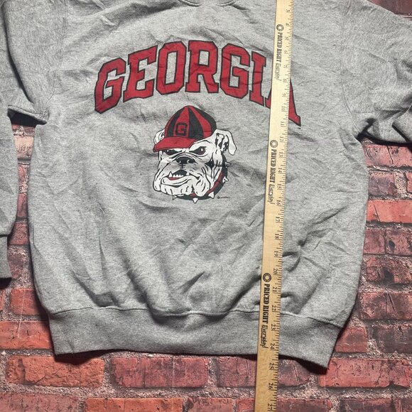 Vintage Georgia Bulldogs Distressed Champion Sweatshirt M Mascot Graphic - Picture 5 of 6